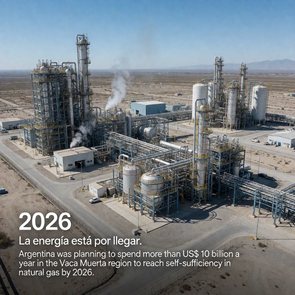 Infraestructura energética en Argentina 2026